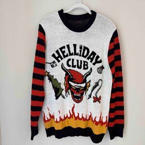 XL Stranger Things Ugly Christmas Sweater Mens XL Helliday Netflix